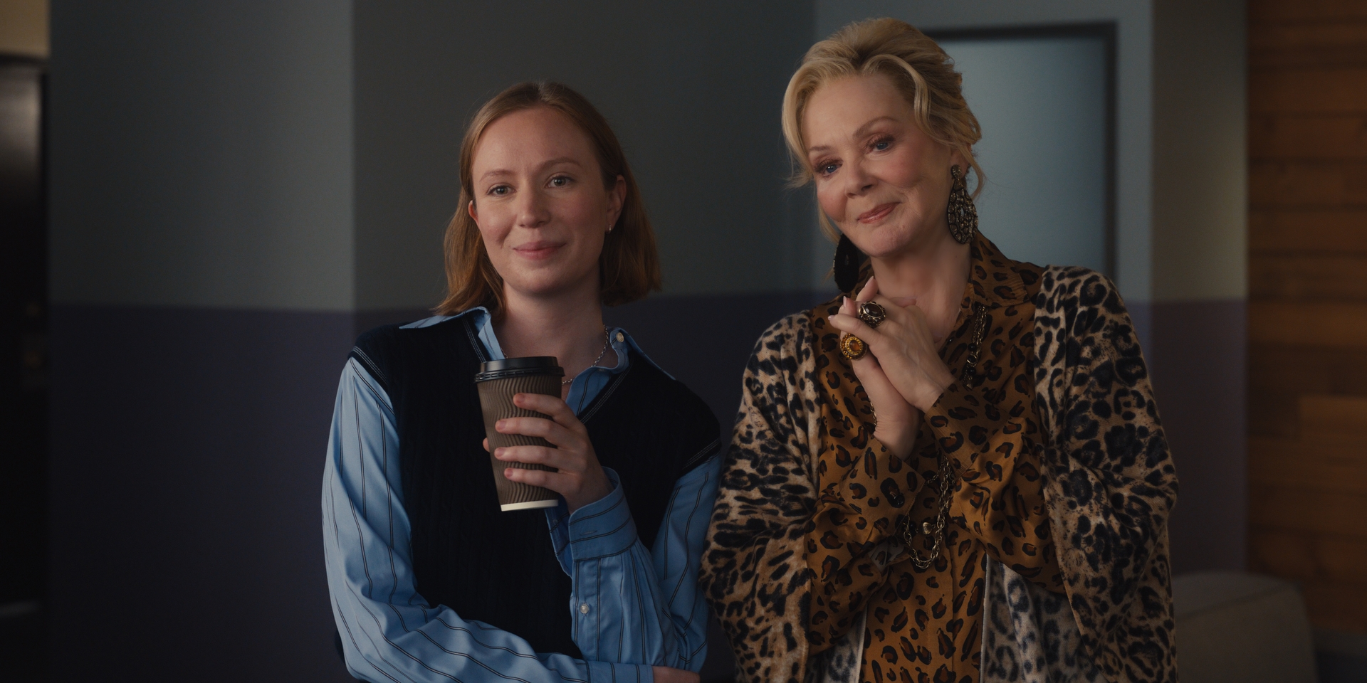 film-hacks-season-5-characters-interview The Hacks cast performs on set in season five of the HBO TV show