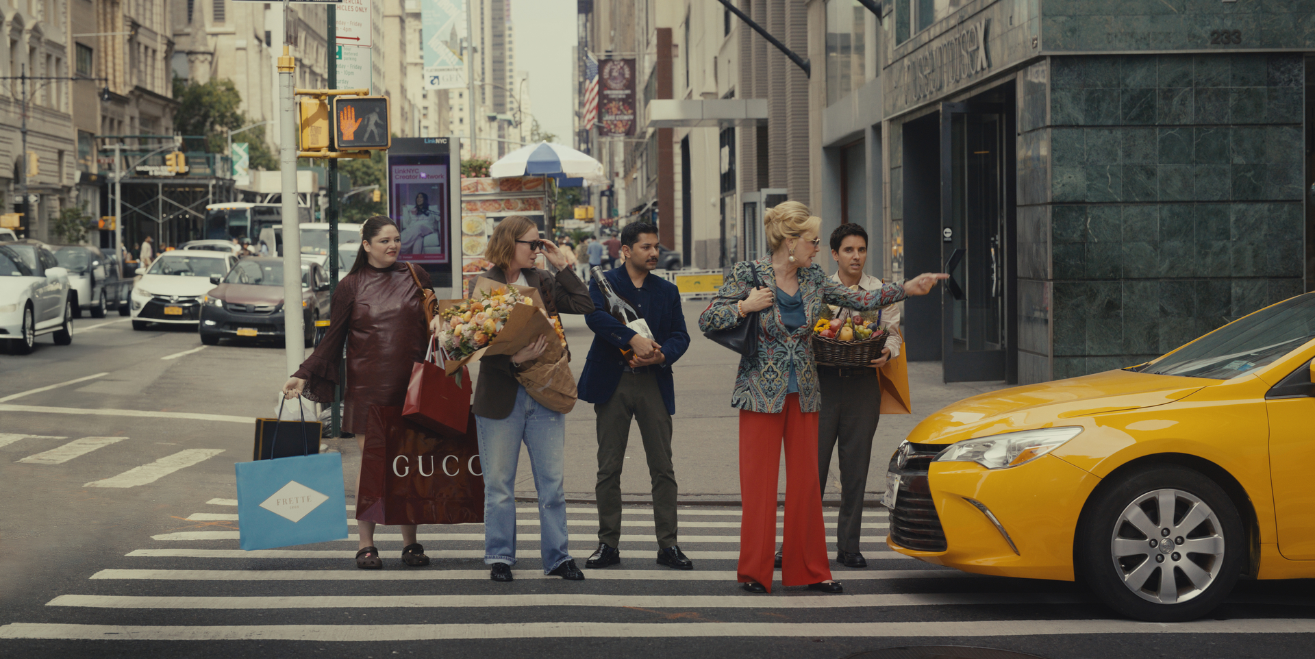 film-hacks-season-5-characters-interview The Hacks cast performs on set in season five of the HBO TV show