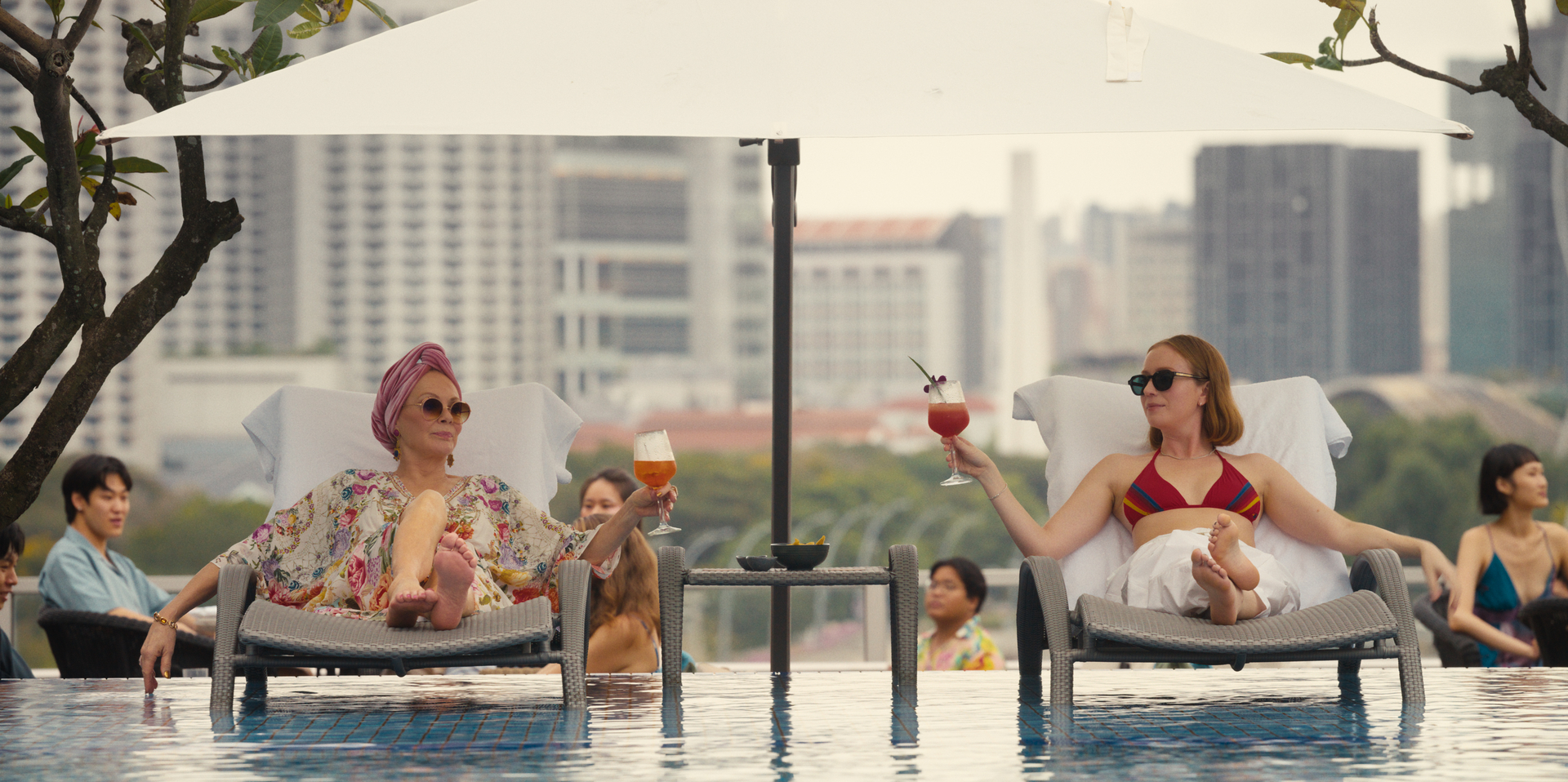 film-hacks-season-5-characters-interview The Hacks cast performs on set in season five of the HBO TV show