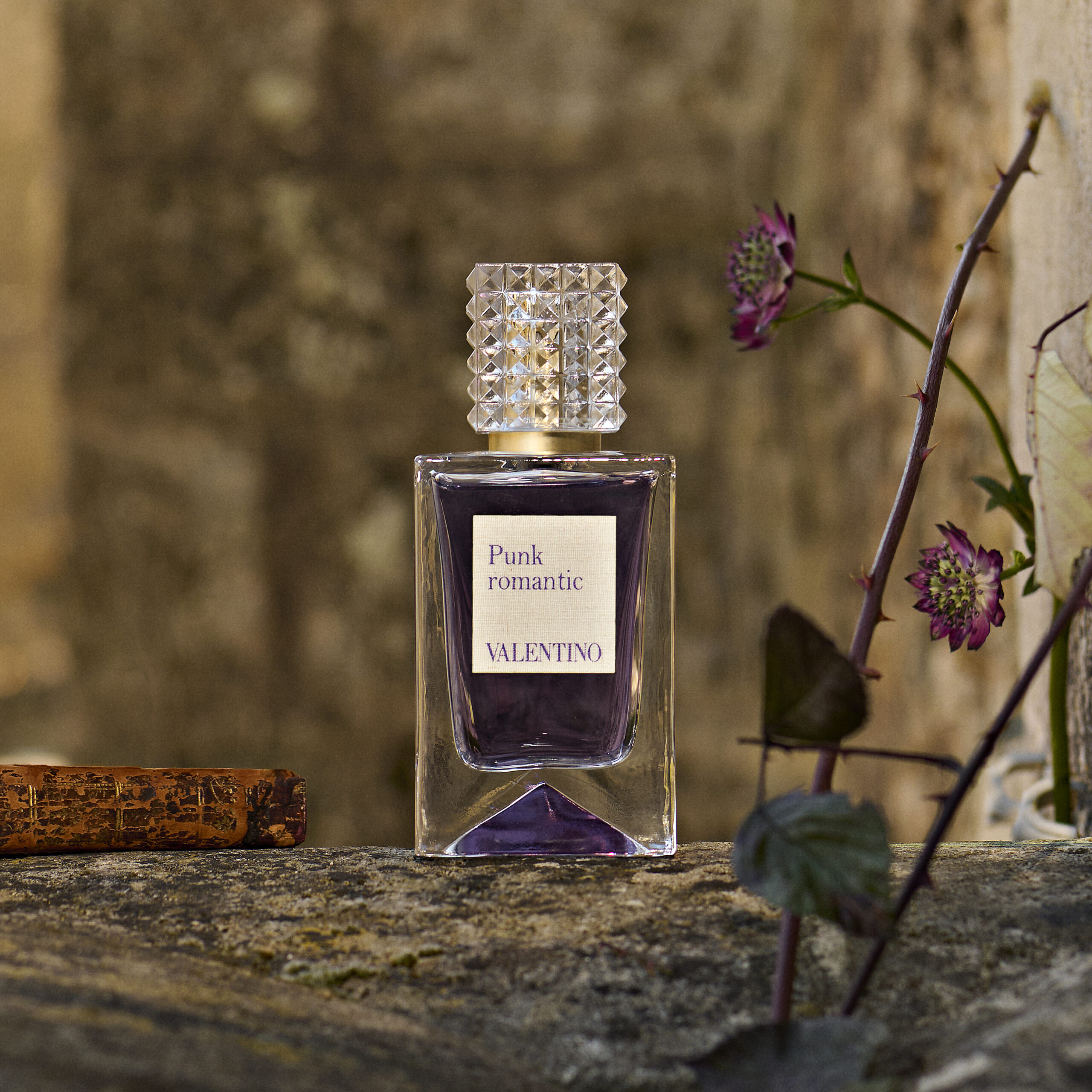 beauty-valentino-fragrance-perfumers-quotes A perfume bottle is positioned for Valentino's Analog of Dreams campaign