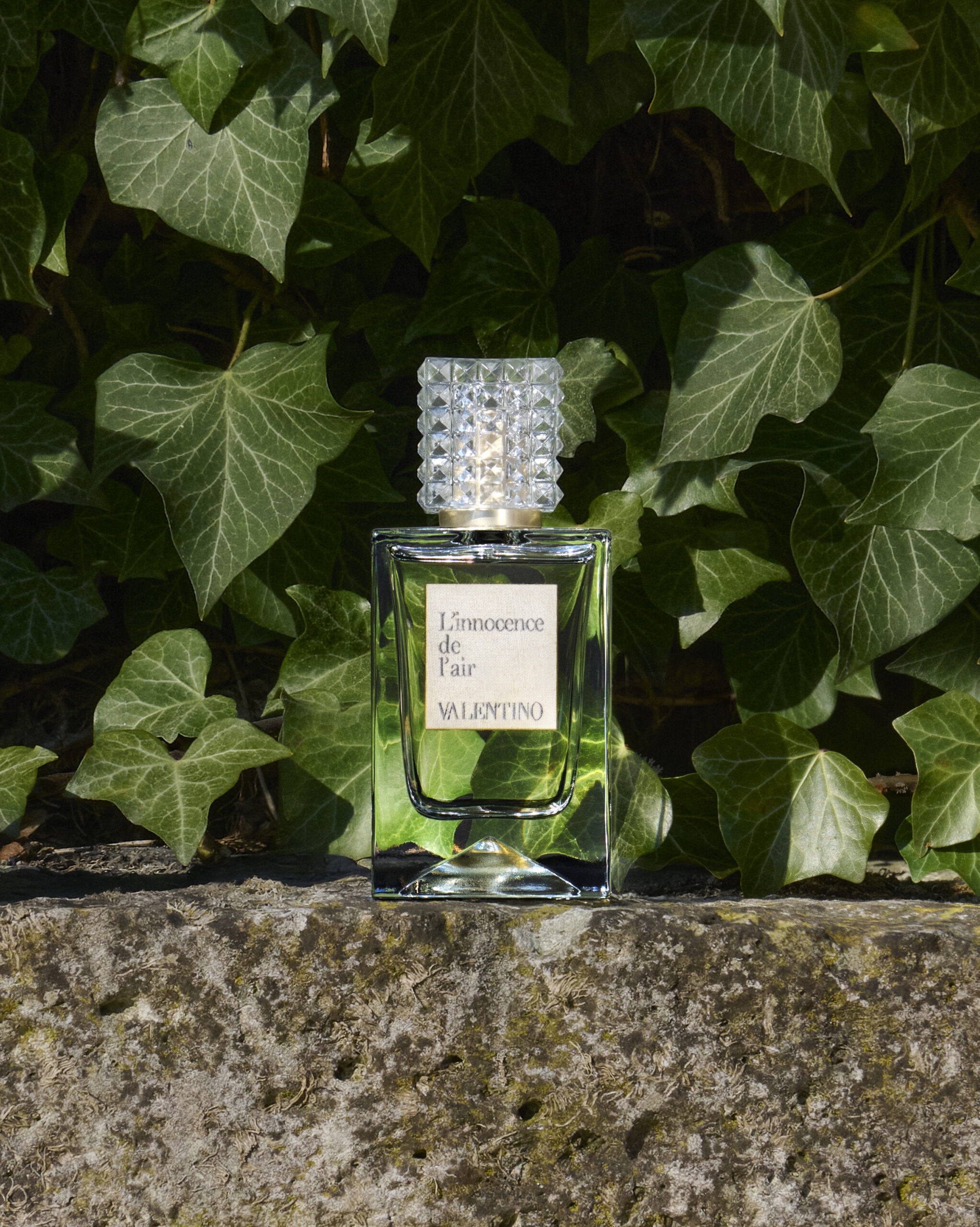 beauty-valentino-fragrance-perfumers-quotes A perfume bottle is positioned for Valentino's Analog of Dreams campaign