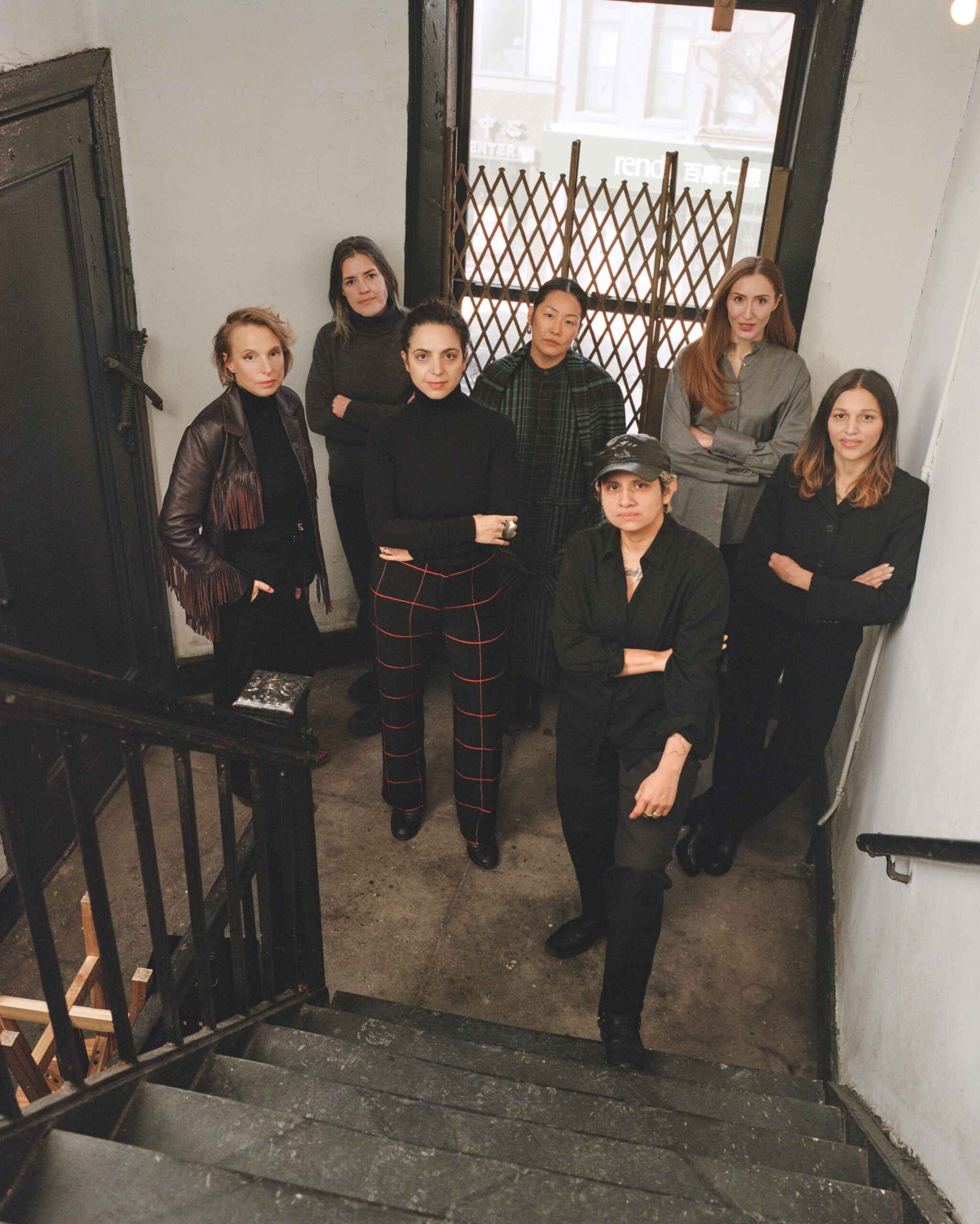 Artists & Mothers nonprofit organization and board members including artist Camille Henrot gallerist Bridget Donahue and founders curator Julia Trotta and artist Maria de Victoria