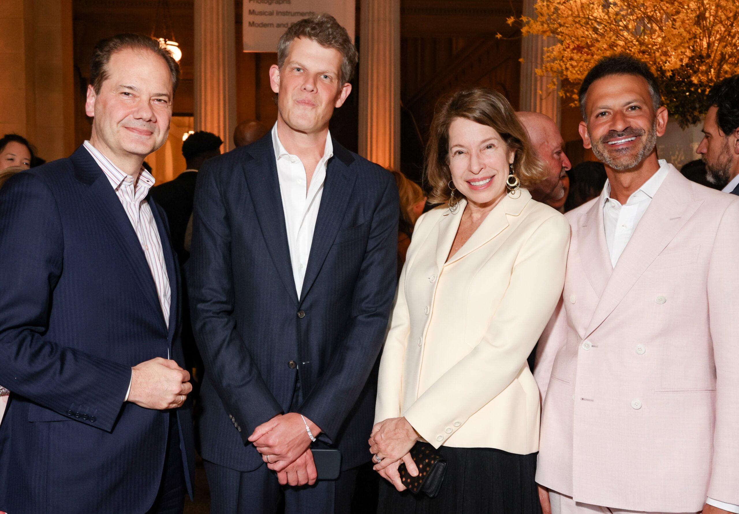 Max Hollein, Wes Gordon, Anne Pasternak, and Paul Arnhold