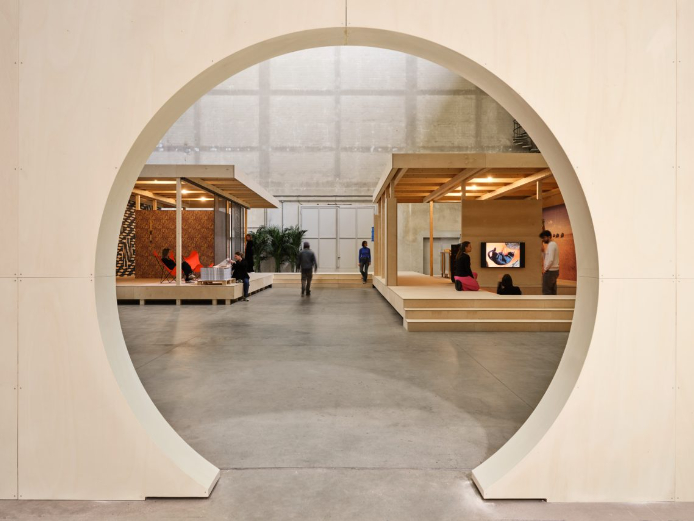 Exhibition view of The House That Jack Built by Rirkrit Tiravanjia