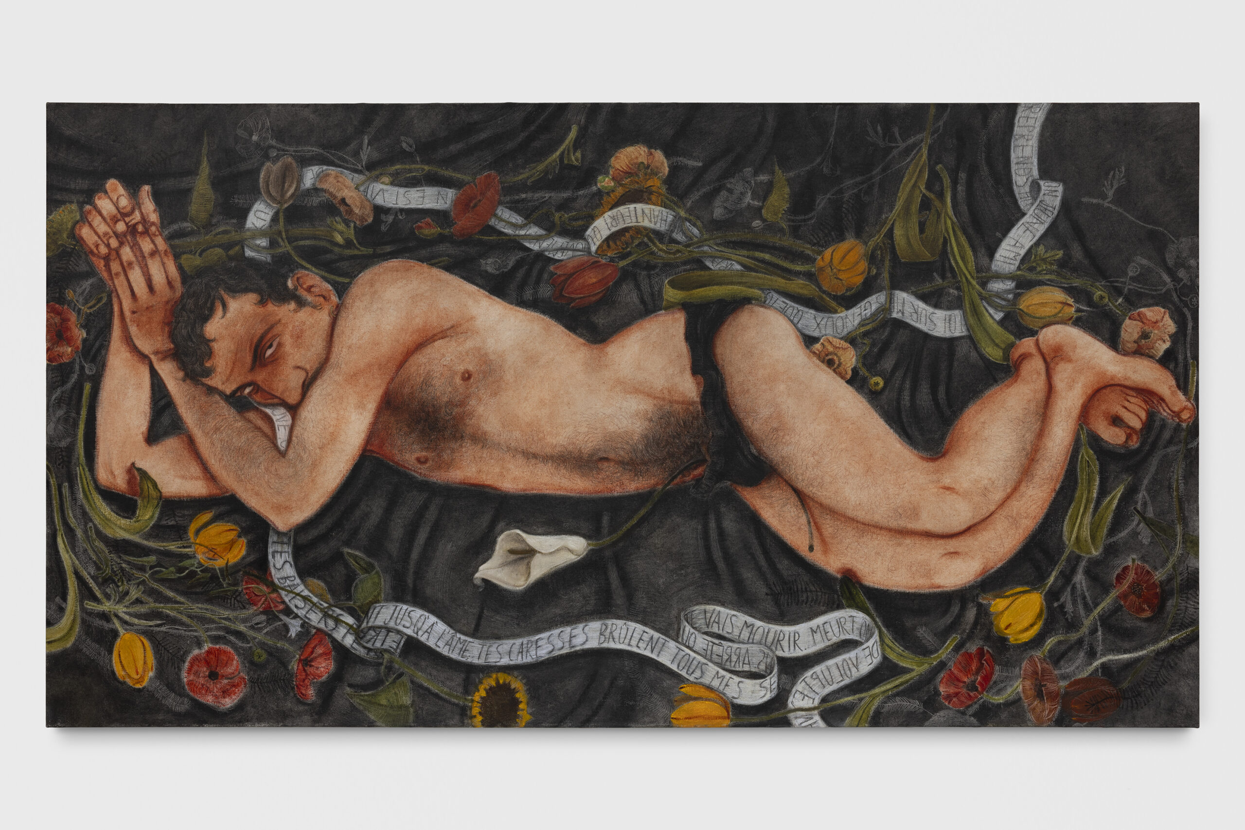 Roberto de Pinto painting from his exhibition at Francesca Minini