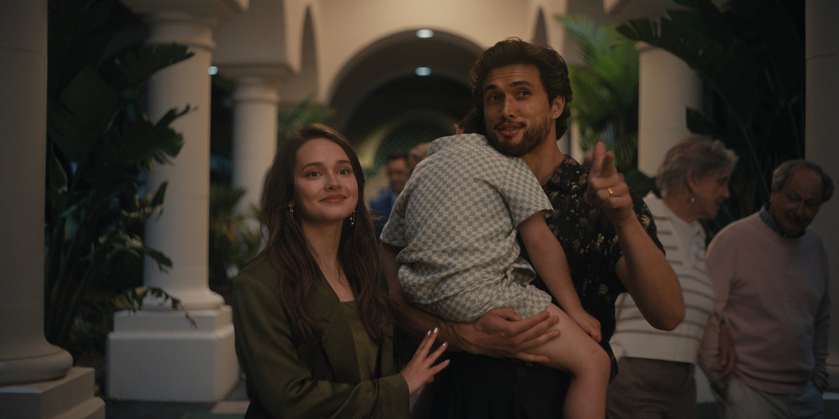 Charles Melton with Cailee Spaeny in Beef