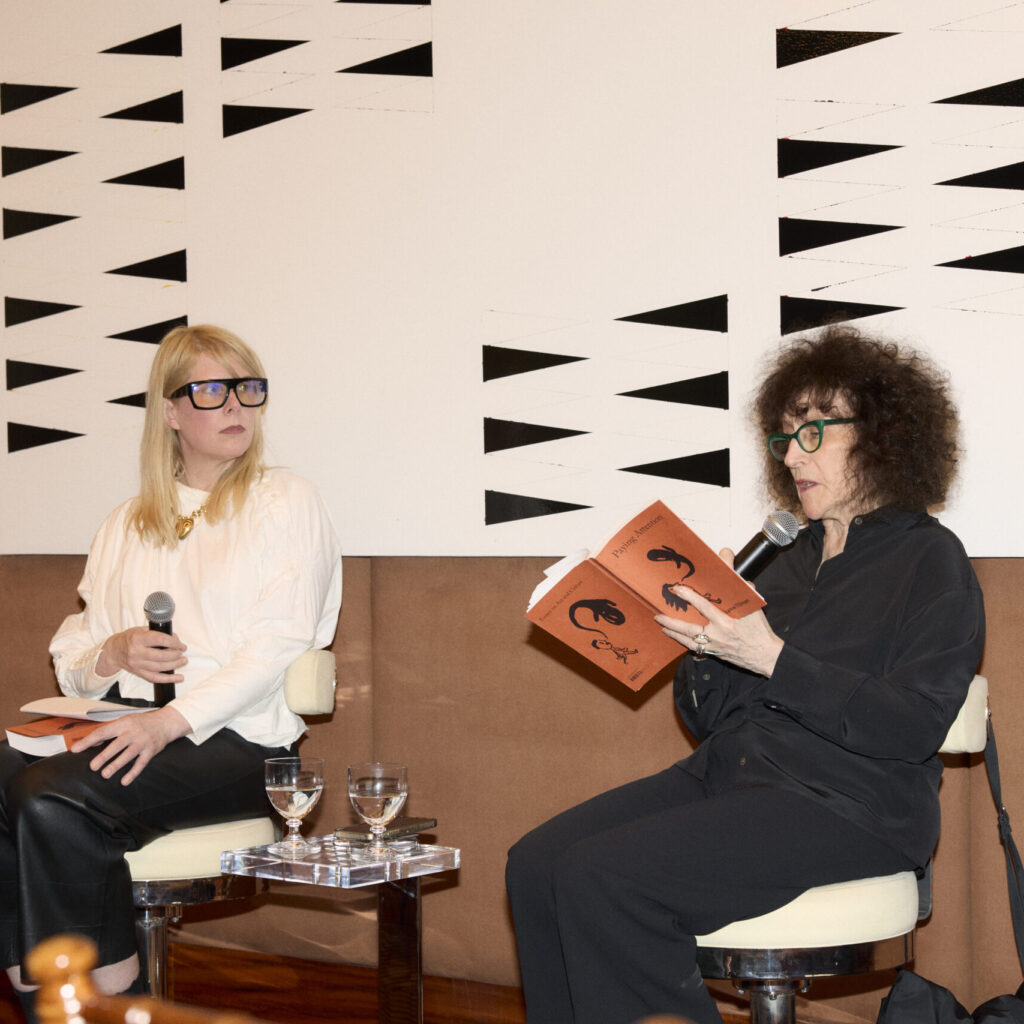 Johanna Fateman and Lynne Tillman speak on the Critics' Table panel at Coco's
