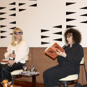 Johanna Fateman and Lynne Tillman speak on the Critics' Table panel at Coco's