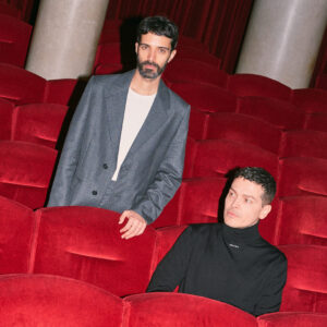 Simone Farresin and Andrea Trimarchi of Formafantasma pose for a portrait