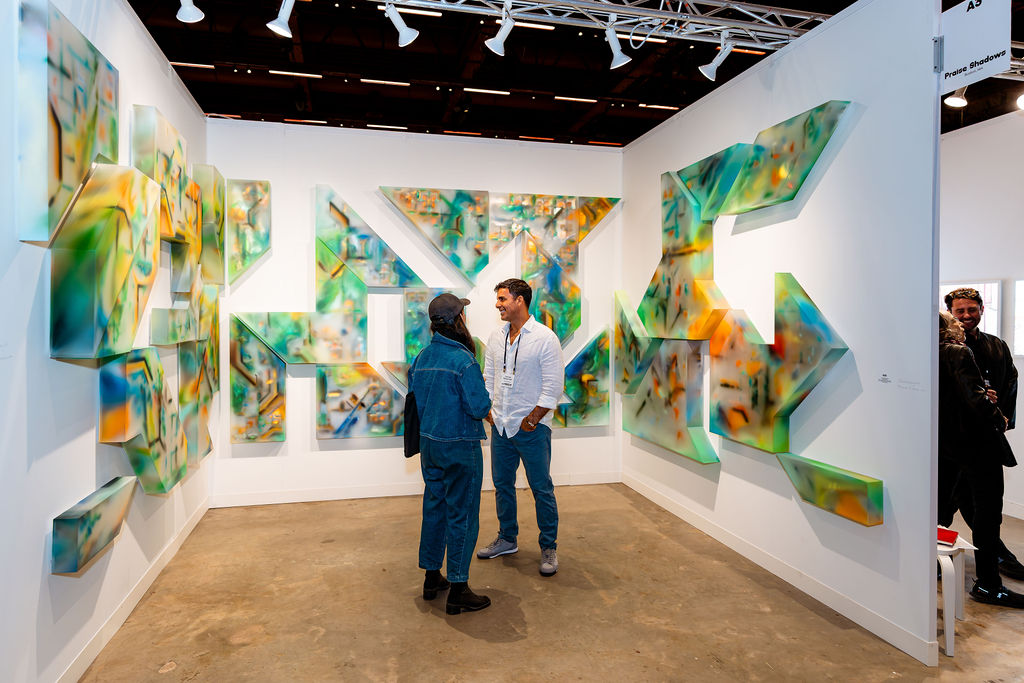 The work of Juan Jose Barboza-Gubo at the Praise Shadows booth
