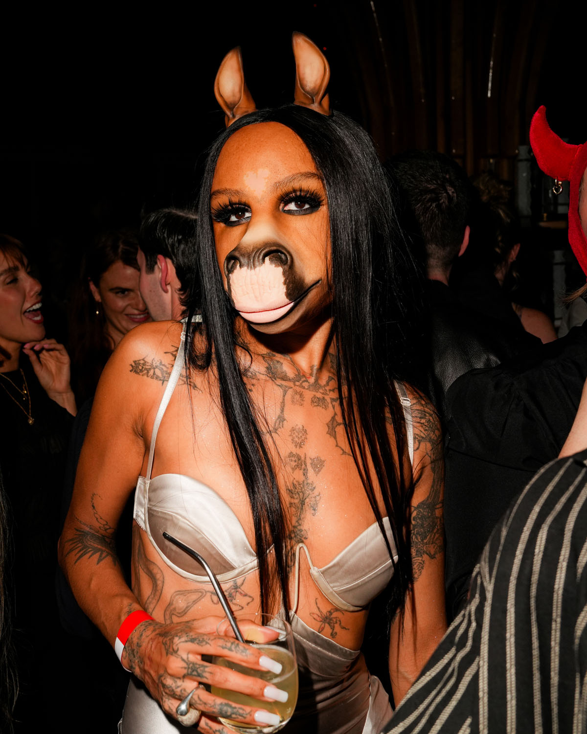 HorsegiirL at the CULT100 x INFERNO afterparty at the Boom Boom Room. 