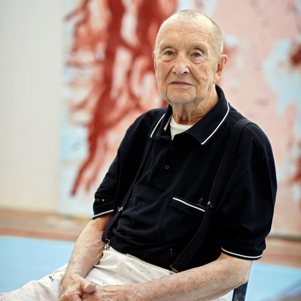George Baselitz poses for a portrait
