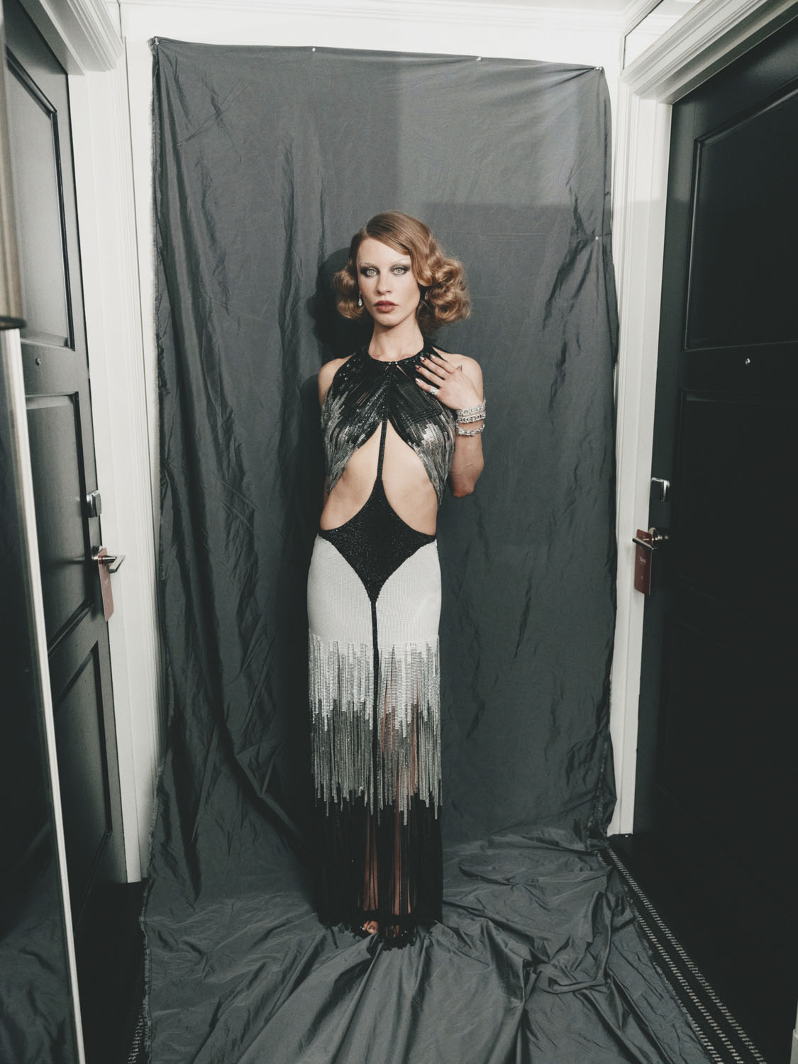 Ivy Getty getting ready for the Met Gala 