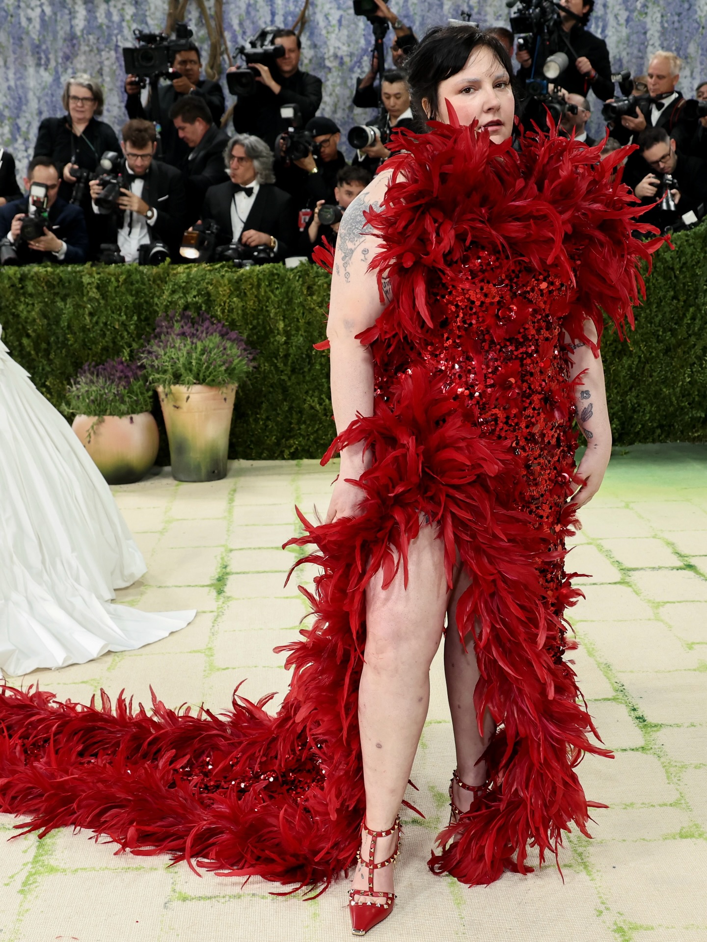 Lena Dunham poses for a portrait at the 2026 Met Gala