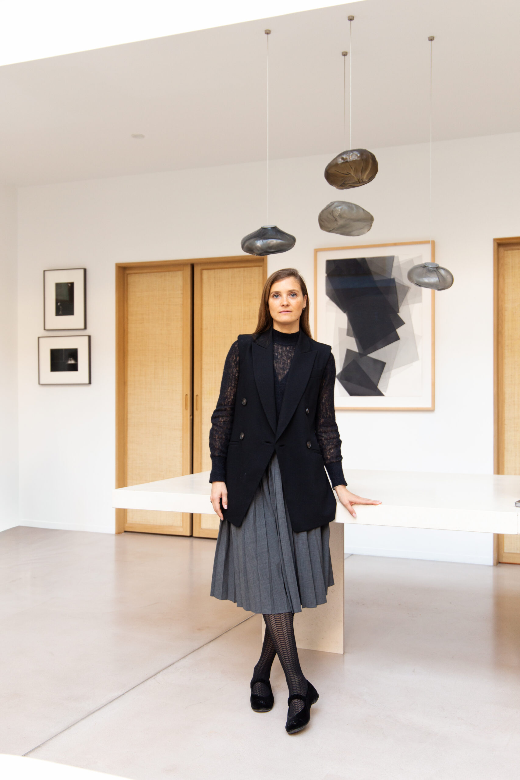 Amelie du Chalard poses for a portrait at home
