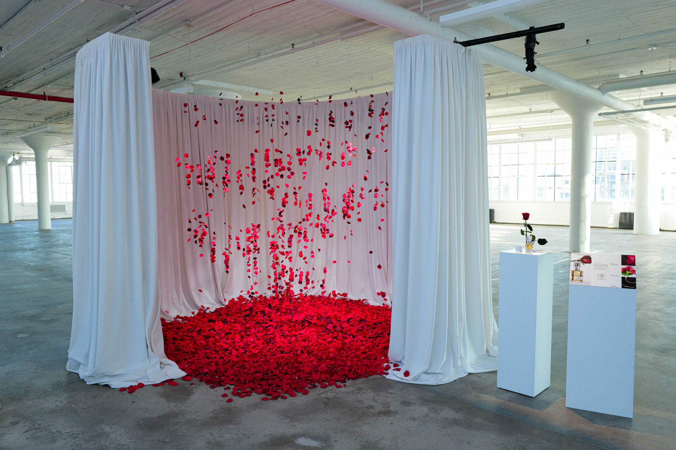 An installation from the Maison Margiela Fragrances installation inspired by The Scentsorium Collection