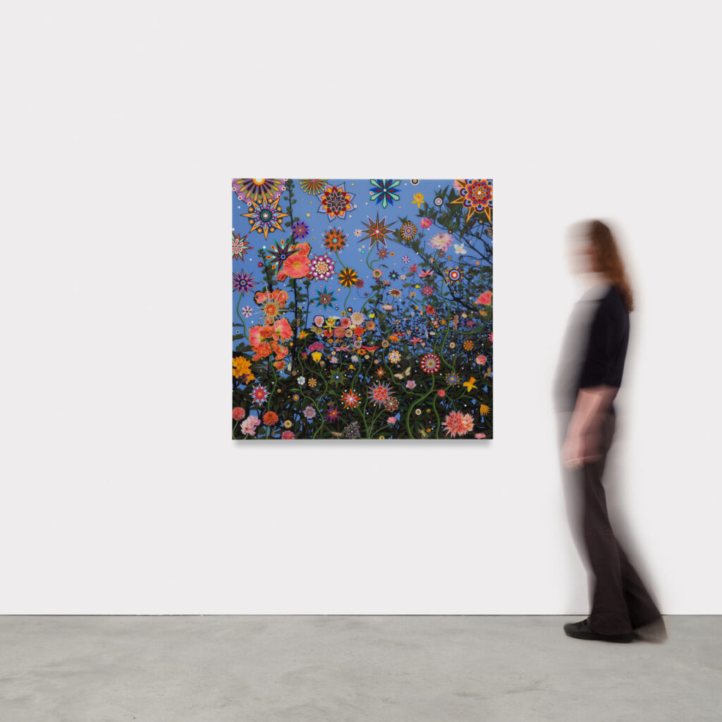 The work of Fred Tomaselli at James Cohan gallery