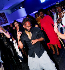 Kesu James dances at the Brooklyn Artists Ball