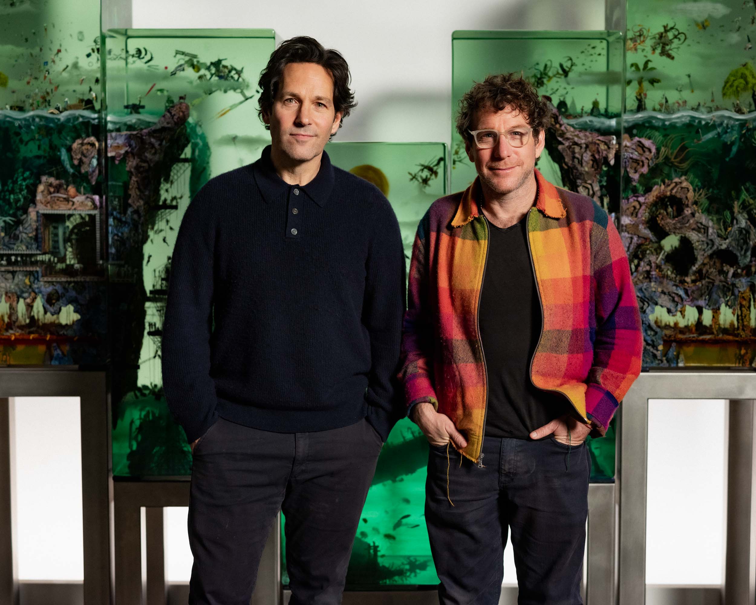 ‘Just Dudes Hanging Out’: Dustin Yellin and Paul Rudd on Making the Artist’s First Film