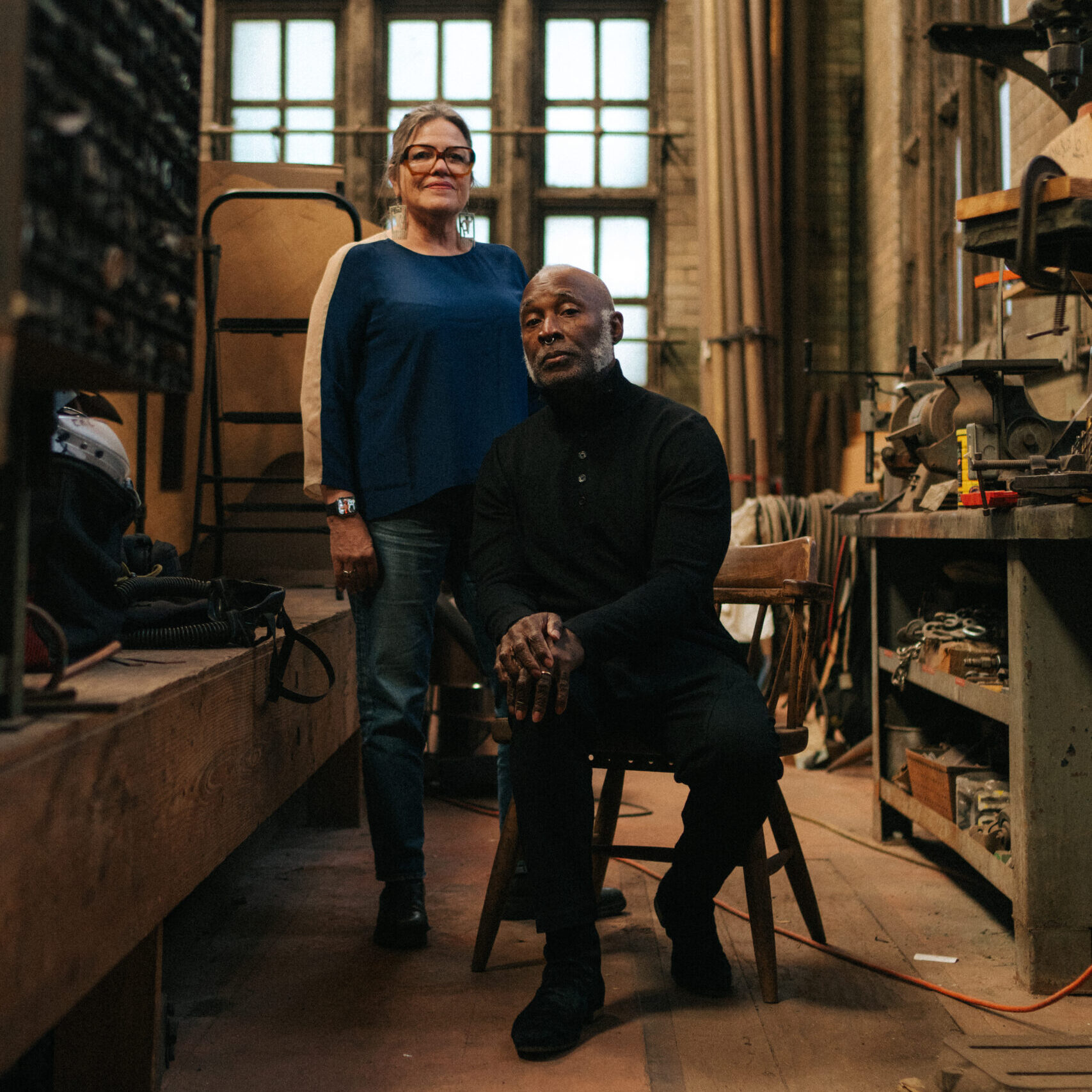 Nick Cave and Marie Watt install a 42-foot commission in Chicago