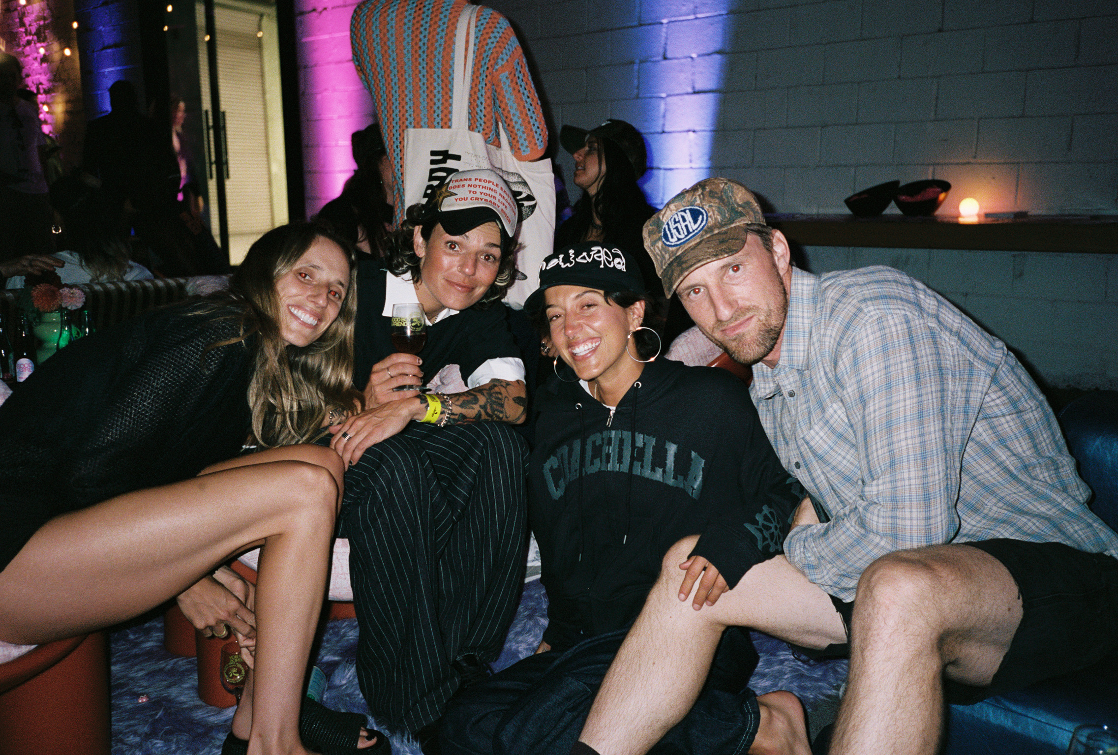 Maddy Milburn, Jill Perkins, Josie Francis, and Dave Marx