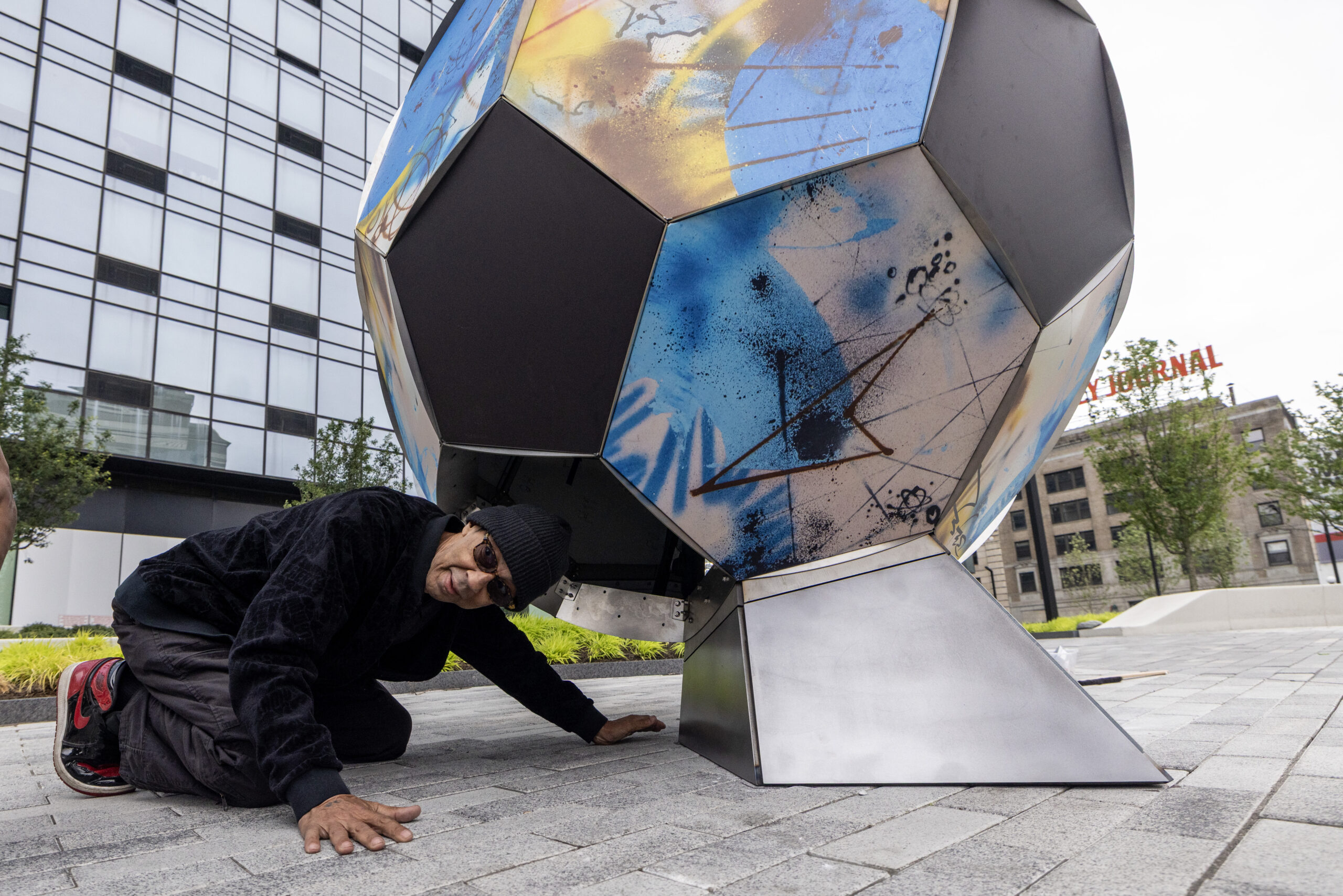 Have You Seen Those Giant Soccer Ball Sculptures Around New York? Here’s Where They Came From.