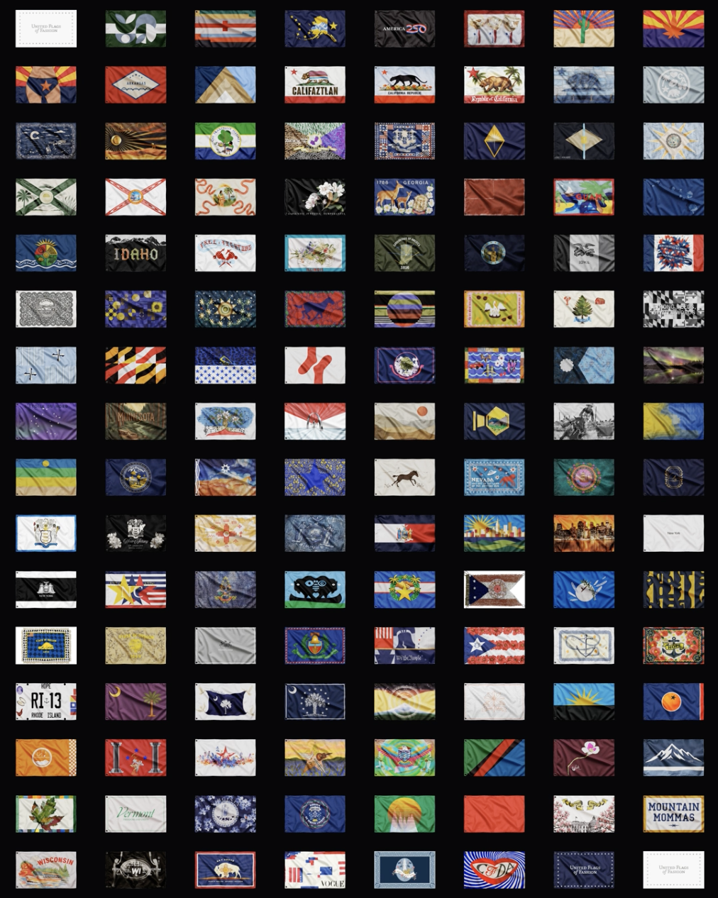 Thom Browne, Norma Kamali, and More Designers Reimagine State Flags For America’s 250th