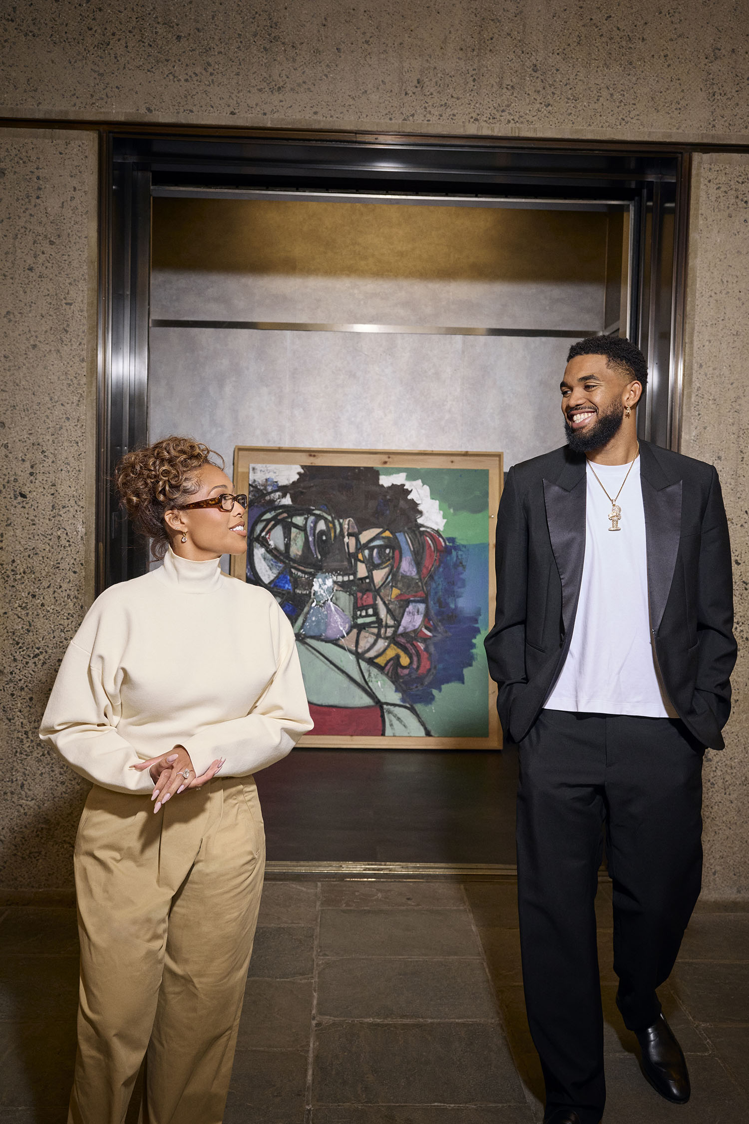 Karl-Anthony Towns and Jordyn Woods on the Artists Who Kickstarted Their Collection